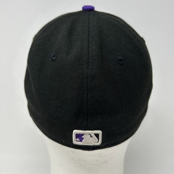 Colorado Rockies Hat Baseball Cap Fitted 7 Black New Era 59Fifty 6 Panel MLB - Picture 3 of 9